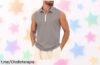 Camiseta de tirantes casual Crazy Bean con cremallera a un precio loco: perfecto para el deporte y salir, ¡no te pierdas este chollazo que vuela!