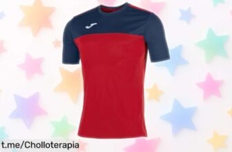 Camiseta deportiva Joma con secado rápido y antiolor, un ofertón espectacular que te hará sudar menos y disfrutar cada entrenamiento como nunca antes. ¡No te la pierdas!