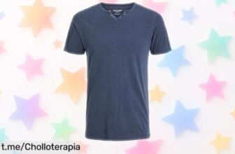 Camiseta moderna JACK & JONES a precio tirado que te renueva el armario y hace brillar tu estilo, ¡aprovéchala antes de que se agote!
