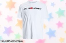 Camiseta moderna de manga corta Jack & Jones a precio loco y con un estampado que te hará brillar en cualquier ocasión, ¡no te la pierdas!