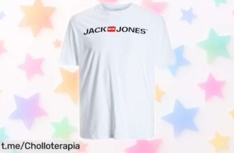 Camiseta moderna de manga corta Jack & Jones a precio loco y con un estampado que te hará brillar en cualquier ocasión, ¡no te la pierdas!