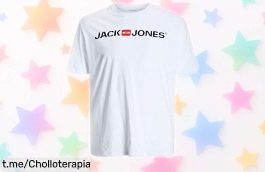 Camiseta moderna de manga corta Jack & Jones a precio loco y con un estampado que te hará brillar en cualquier ocasión, ¡no te la pierdas!
