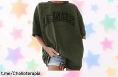 Camiseta oversize Niwicee con estilo vintage a precio de ganga: el chollo perfecto para lucir fresca y casual todo el día, ¡hazla tuya antes que se acaben!