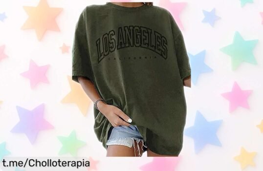 Camiseta oversize Niwicee con estilo vintage a precio de ganga: el chollo perfecto para lucir fresca y casual todo el día, ¡hazla tuya antes que se acaben!