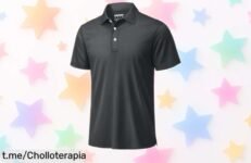 Camiseta polo de hombre TACVASEN que seca rápido y no se arruga a precio loco, ideal para cualquier ocasión. Renueva tu armario sin complicaciones y siente la diferencia ya mismo.