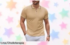 Camiseta polo de hombre en algodón que aguanta todo, ¡ofertón increíble para ir fresquito y con estilo! No te quedes sin la tuya antes de que se acaben.