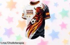 Camiseta retro de España para fútbol a un precio escándalo que no puedes dejar pasar, prepárate para lucirla en el Mundial 2026 y celebrar como nunca con tus amigos.