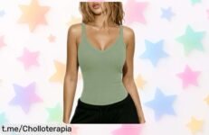 Camiseta sin mangas Aottori con cuello en V a precio de ganga, el chollo perfecto para brillar en cada plan y sentirte fabulosa. ¡No te lo pierdas!