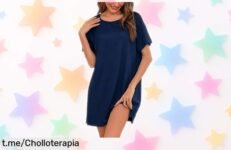 Camisón Litherday super suave y holgado, el ofertón ideal para estar fresquita y cómoda este verano. ¡No dejes pasar esta oportunidad única de sentirte genial!