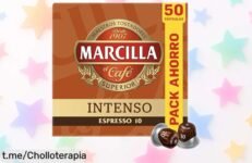 Cápsulas de café intenso Marcilla: ¡Descubre un sabor potente y frutal por un precio que te dejará boquiabierto! No dejes pasar esta oportunidad única.