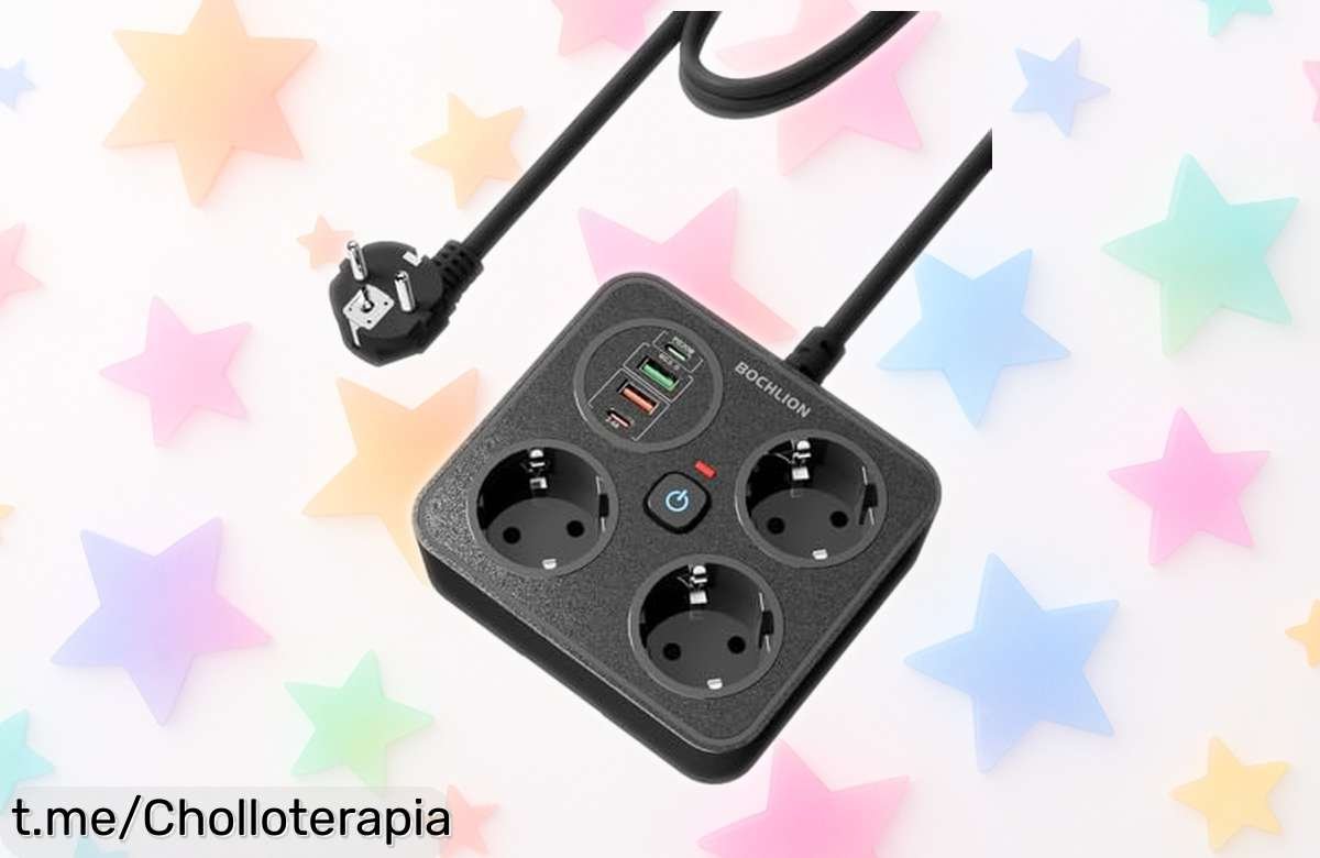 Cargador multifuncional BOCHLION para 9 dispositivos, seguridad total y cable largo a un precio que te hará sonreír, ¡no dejes escapar este chollo increíble!