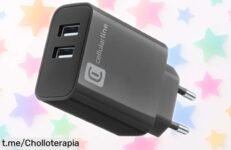 Cargador rápido Multipower 24W de Cellularline, ¡ahora a un precio loco! Carga tus dispositivos sin complicaciones y con máxima seguridad. No te quedes sin el tuyo, es el momento perfecto para hacerte con él.
