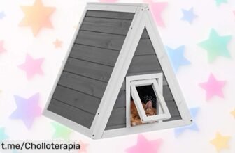 Casita para gatos Relaxdays de madera, el refugio seguro y resistente que tu mascota estaba esperando a un precio tirado, ¡no te quedes sin ella y dale un hogar feliz!
