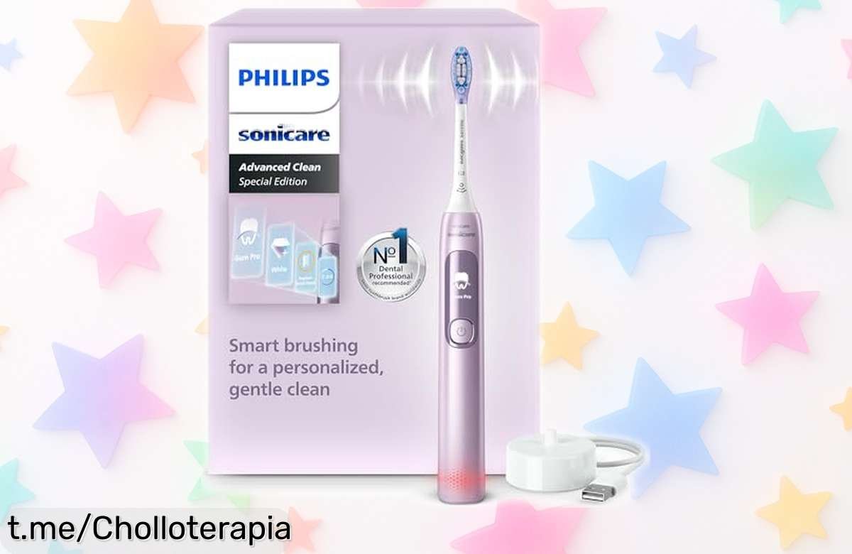 Cepillo de dientes eléctrico Philips Sonicare AdvancedClean con sensor inteligente a un precio loco, limpia tus dientes y cuida encías. ¡No dejes escapar este ofertón!