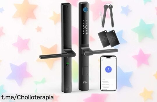 Cerradura inteligente NGTeco: Seguridad al alcance de tu mano con 5 formas de abrir y precio rebajado, ¡no te quedes fuera y mejora tu hogar ahora mismo!