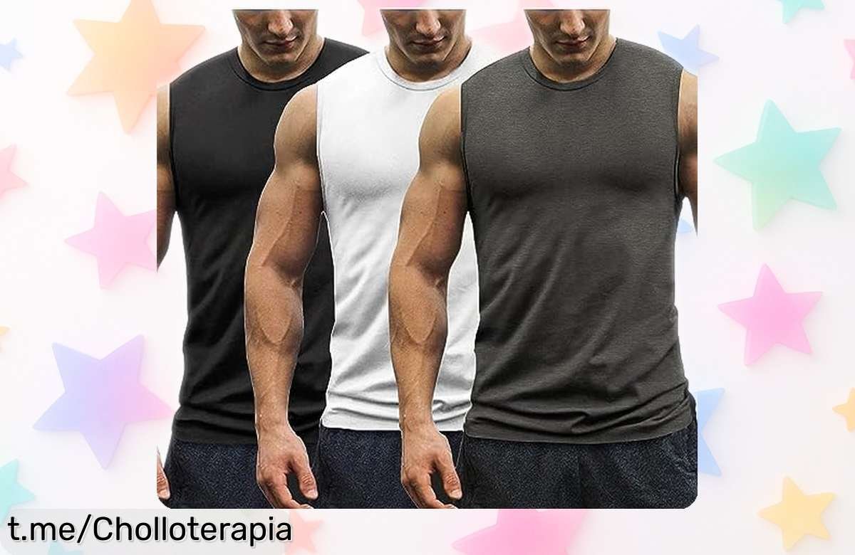 Chaleco sin mangas COOFANDY en pack de 3, a un precio imbatible para darle vida a tu outfit deportivo mientras sudas estilo y comodidad. ¡No te quedes sin el tuyo!