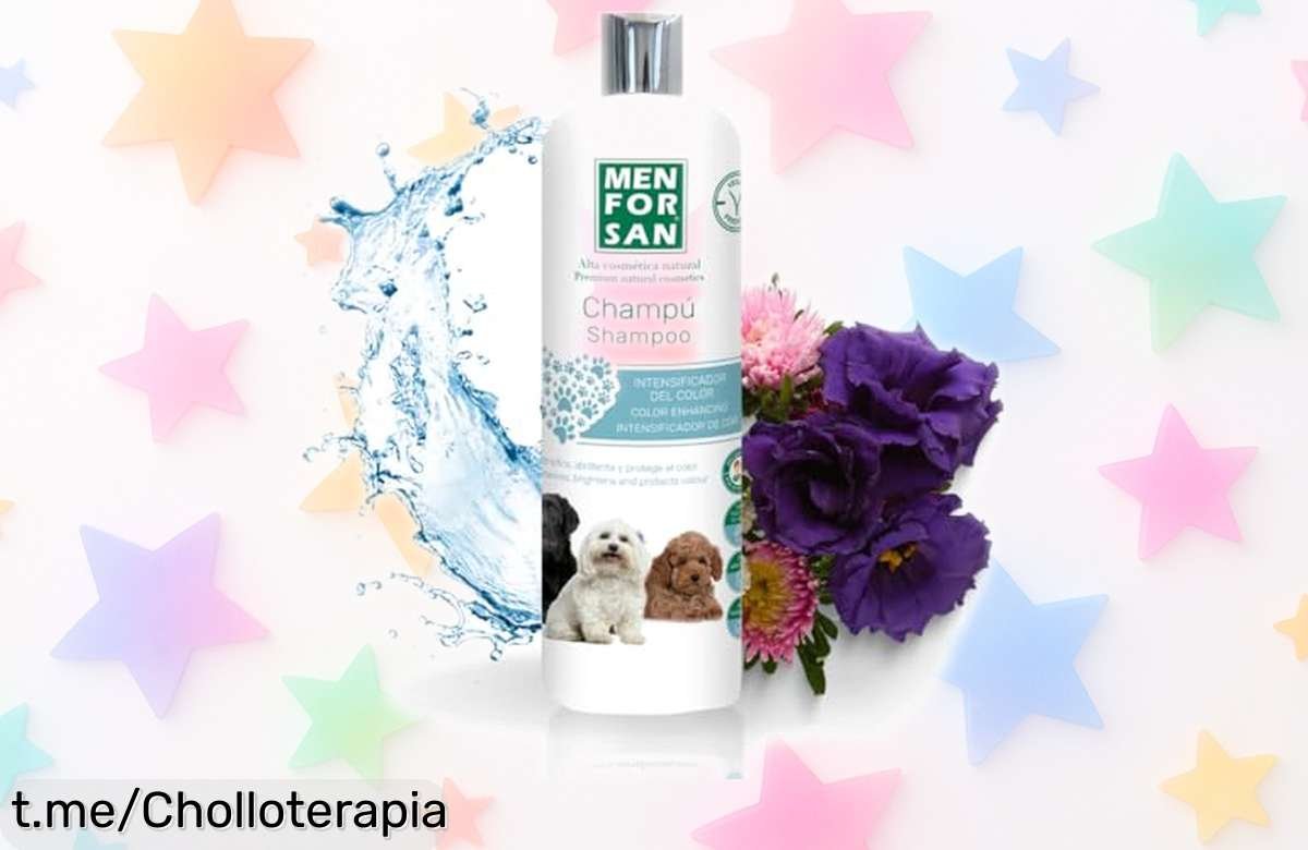 Champú intensificador de color Menforsan para perros, ¡realza su brillo y cuida su piel sensible con este precio de ganga que no puedes dejar escapar!
