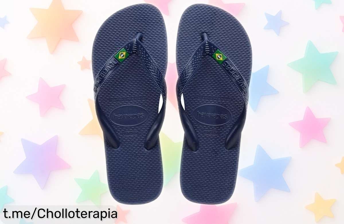 Chanclas Havaianas Top Brasil unisex, el super chollo del verano con suela antideslizante; aprovecha este precio de ganga antes de que se acaben y siente la frescura en tus pies.