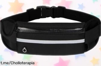 Cinturón de running con tiras reflectantes y tres bolsillos, una oportunidad única a un precio que puede hacerte salir hoy mismo a correr sin preocupaciones.