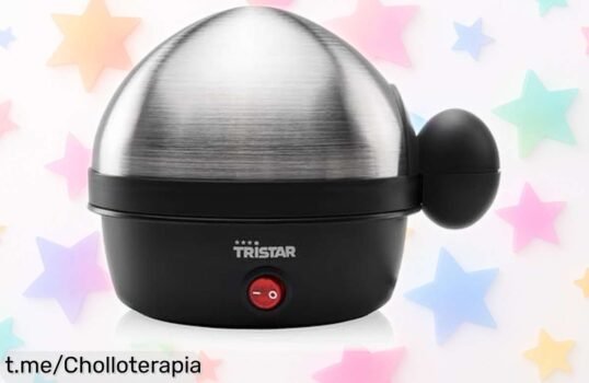 Cocedor de huevos Tristar EK3076 para 7 unidades, un super chollo que hace que cocinar sea pan comido y tu día más sabroso. ¡No te quedes sin el tuyo!