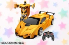 Coche teledirigido Braxel 2 en 1 que se convierte en robot y hace acrobacias ¡Super chollo a un precio de risa! No dejes pasar esta locura para hacer feliz a tus peques ya mismo.