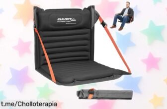 Cojín de asiento inflable EULANT, súper ligero y plegable: ¡una oferta alucinante para disfrutar cómodo en conciertos, camping y eventos deportivos! No te quedes sin el tuyo.