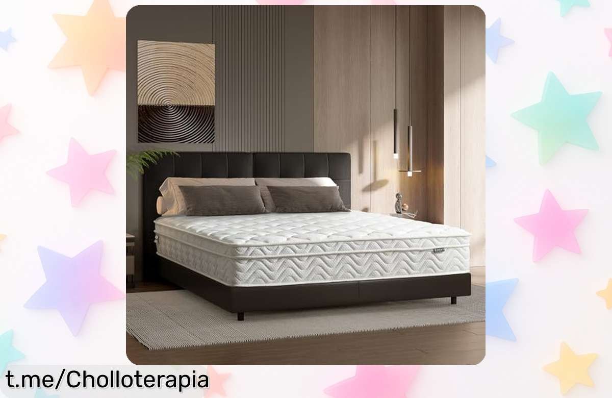 Colchón híbrido Zhom de muelles que abraza tu espalda y regula la temperatura a un precio loco, ¡no pierdas esta oportunidad para dormir como nunca!