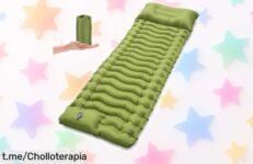 Colchoneta autohinchable Rgaden para camping: Descubre el ofertón que te ofrece comodidad sin esfuerzo y más diversión en tus escapadas al aire libre, ¡no lo dejes escapar!