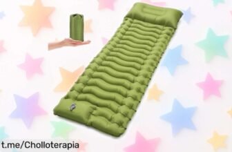 Colchoneta autohinchable Rgaden para camping: Descubre el ofertón que te ofrece comodidad sin esfuerzo y más diversión en tus escapadas al aire libre, ¡no lo dejes escapar!