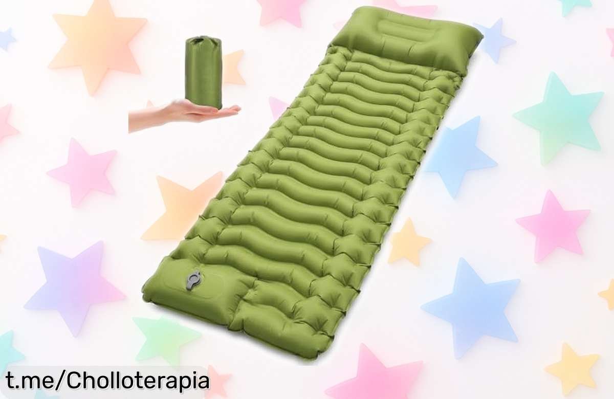 Colchoneta autohinchable Rgaden para camping: Descubre el ofertón que te ofrece comodidad sin esfuerzo y más diversión en tus escapadas al aire libre, ¡no lo dejes escapar!