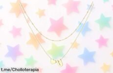Collar BodyBonita con inicial en forma de corazón, chapado en oro 16K y una sorpresa ideal que no querrás dejar pasar a este precio loco. ¡Regala emociones hoy mismo!