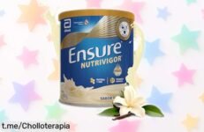 Complemento health Ensure Nutrivigor de 400 g, un sabor de vainilla irresistible a precio escándalo: energía y fuerza para tu día sin complicaciones. ¡No te quedes sin provarlo!