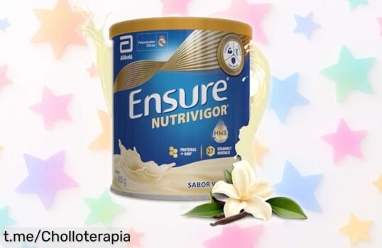 Complemento health Ensure Nutrivigor de 400 g, un sabor de vainilla irresistible a precio escándalo: energía y fuerza para tu día sin complicaciones. ¡No te quedes sin provarlo!