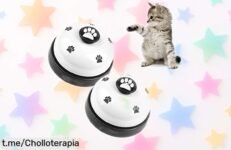 Comunicación fácil y divertida: Campanas de entrenamiento para perros y gatos Yeenano, ¡mejora la conexión con tu mascota a un precio rebajado que no puedes dejar pasar!