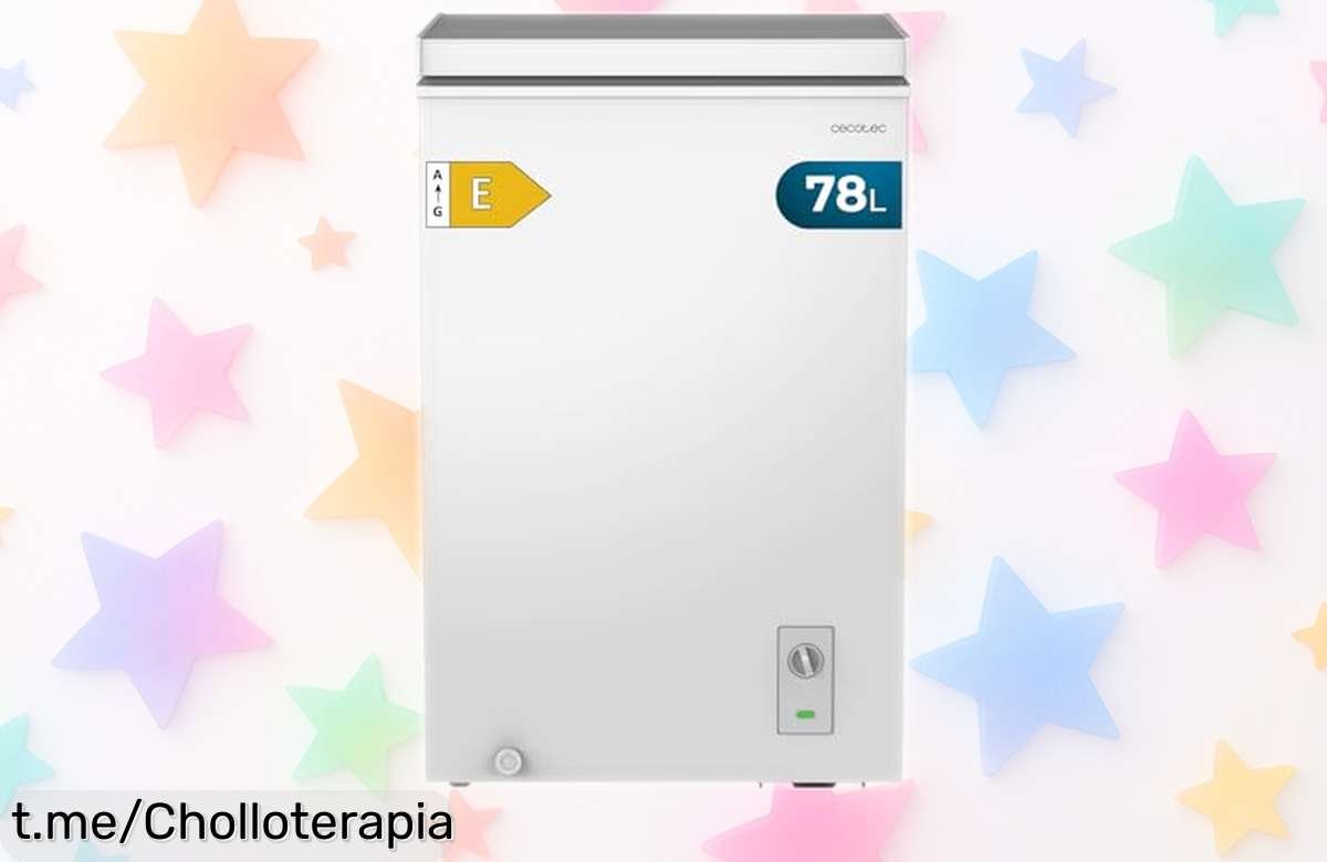 Congelador arcón Cecotec Bolero CoolMarket Chest 78 litros, ¡rebajado a un precio loco para que guardes todo lo que quieras bien frío en casa! No dejes pasar este chollazo.