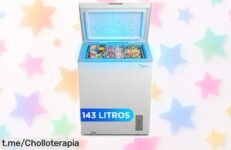Congelador pequeño MIDEA Arcon de 143L, silencio total y frío hasta 100 horas sin enchufe: el ofertón que hará felices a tus alimentos. ¡No te quedes sin él!