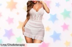 Conjunto de lencería sexy UMIPUBO en encaje y tul que realza tu figura, ¡y a un precio tirado! No dejes pasar esta oportunidad para deslumbrar y sentirte increíble.