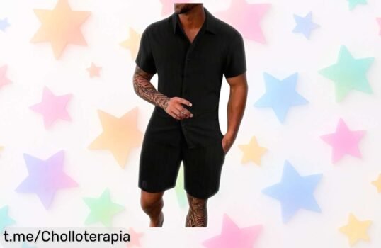 Conjunto de lino para hombre: refrescante y cómodo, ¡por solo 0,99€ al comprar 2! No dejes pasar este pedazo de oferta que te hará brillar en cada plan.