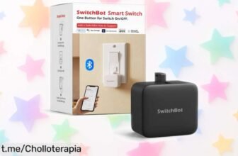 Controla tus aparatos desde el móvil con el pulsador inteligente SwitchBot, ¡ofertón irrepetible y fácil de instalar en solo 5 segundos! Conéctalos al instante y siente la magia.