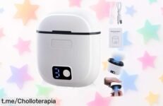 Cortauñas eléctrico recargable con luz LED que hace cortar uñas un juego de niños, ¡aprovecha este precio loco antes de que se acabe y cuida a tu familia sin complicaciones!