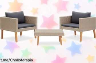 Crea tu rincón chill con este set de muebles de jardín vidaXL: sofá, butaca y mesa central a un precio loco que solo dura unas horas. ¡Hazlo tuyo ahora!