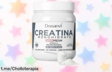Creatina monohidratada pura Drasanvi de 300g: energía turbo y recuperación veloz, ¡aprovecha este precio de ganga que no verás todos los días!