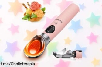 Cuchara eléctrica para helado MQFORU con calentador regulable, ¡revoluciona tus postres y aprovecha este super chollo antes de que se agote!