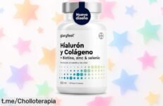 Cuida tu piel y huesos con el colágeno + ácido hialurónico en cápsulas, ahora a un precio tan rebajado que lo tendrás sí o sí. ¡Hazte sentir bien hoy mismo!