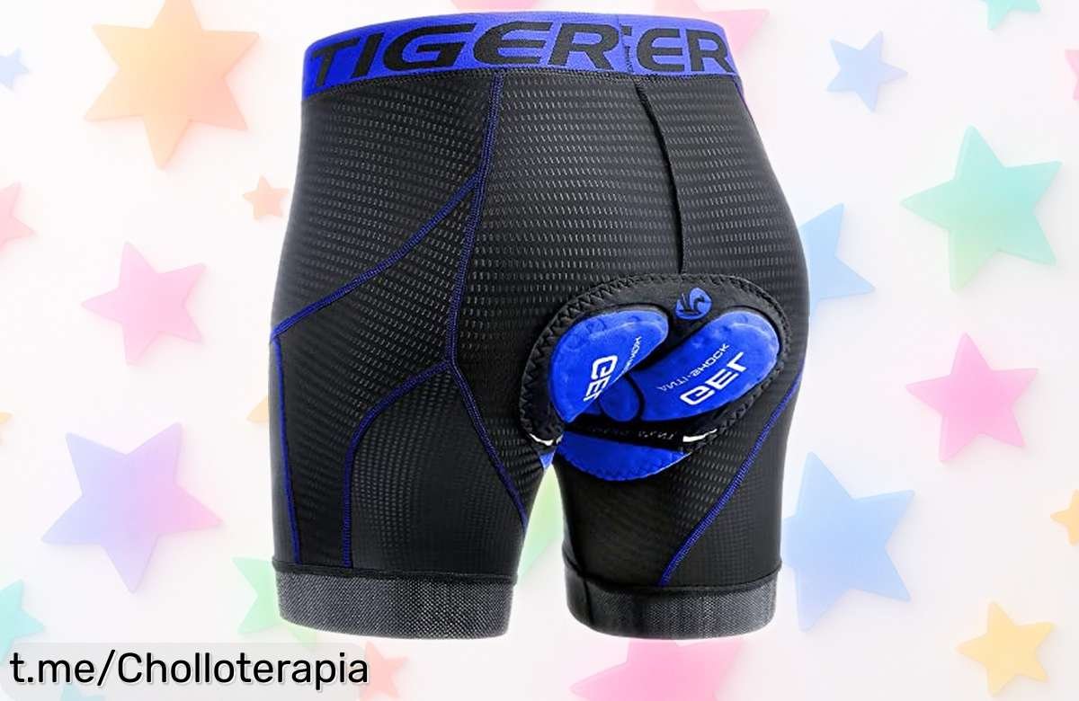 Culotte de ciclismo XTIGER con gel 5D, el compañero perfecto para tus rutas; ¡aprovecha esta oferta brutal y pedalea cómodo como nunca antes!