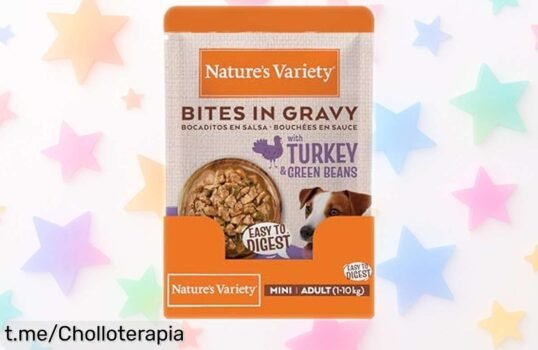 Deliciosa comida húmeda para perros mini Nature’s Variety Bocaditos en Salsa, pack de 24 ¡Ofertón a precio regalado que hará feliz a tu peludo!