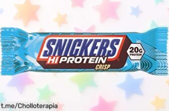 Deliciosas barras de proteínas Snickers Crisp en pack de 12, ¡tómate un aperitivo crujiente y lleno de energía que vuela con este precio loco!