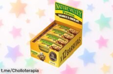 Deliciosas barritas Nature Valley de cacahuete y chocolate, pack de 12 unidades con proteína pura: energía al instante para tus momentos más sabrosos. ¡No te quedes sin ellas!