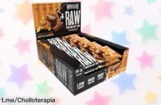 Deliciosas barritas de proteína cruda Warrior Flapjack, pack 12x75g en oferta: ¡energía y fuerza que no podrás dejar pasar! Aprovecha este chollo limitado ahora.