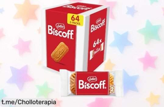 Deliciosas galletas Lotus Biscoff en 64 sobres individuales a precio loco, crujientes y caramelizadas: ¡un super chollo que hará sonreír tu día!